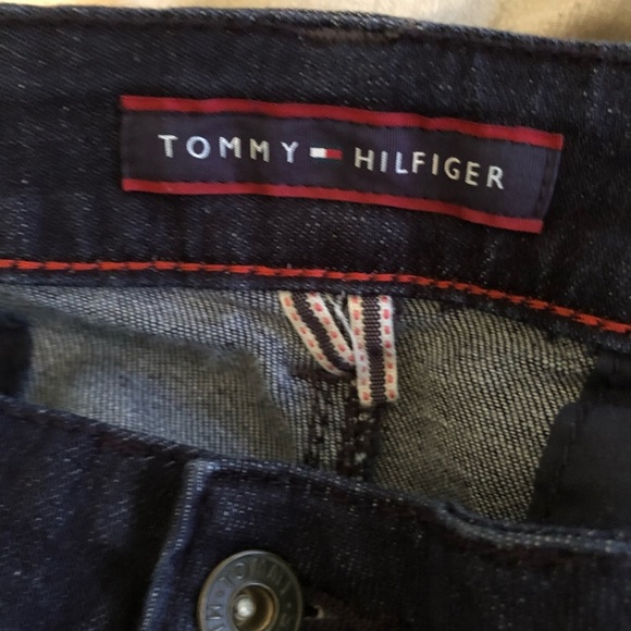 Vintage Tommy Hilfiger Boot Cut Dark Wash Pocket Flap bootcut flare  Jeans - Picture 3 of 7
